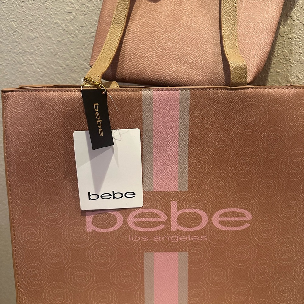 Bebe Los Angeles Pink Tote Bag